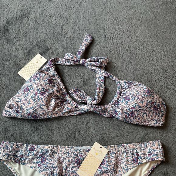 Revolve Eberjay Womens Bikini Medium Purple Pink Set Marimar Velentina Multi New - Picture 6 of 10